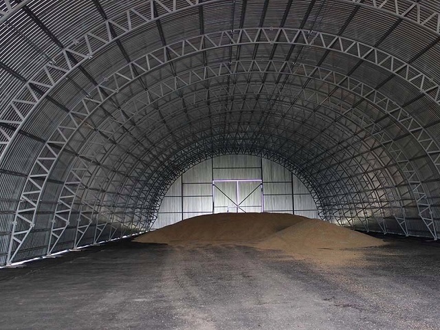 Каркасные ангары зернохранилище